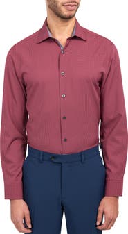 W.R.K Trim Fit Performance Stretch Dot Dress Shirt