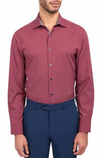 Trim Fit Performance Stretch Dot Dress Shirt