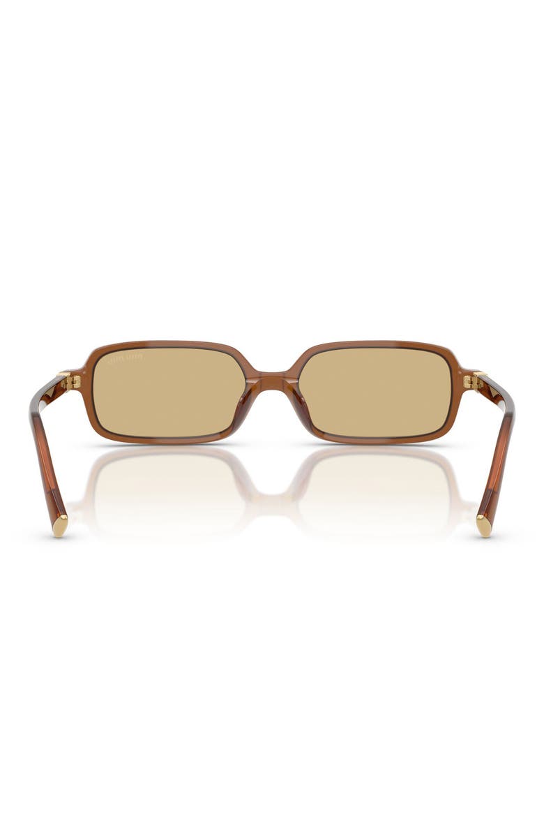 51mm Rectangular Sunglasses, Alternate, color, OPAL AMBER / YELLOW