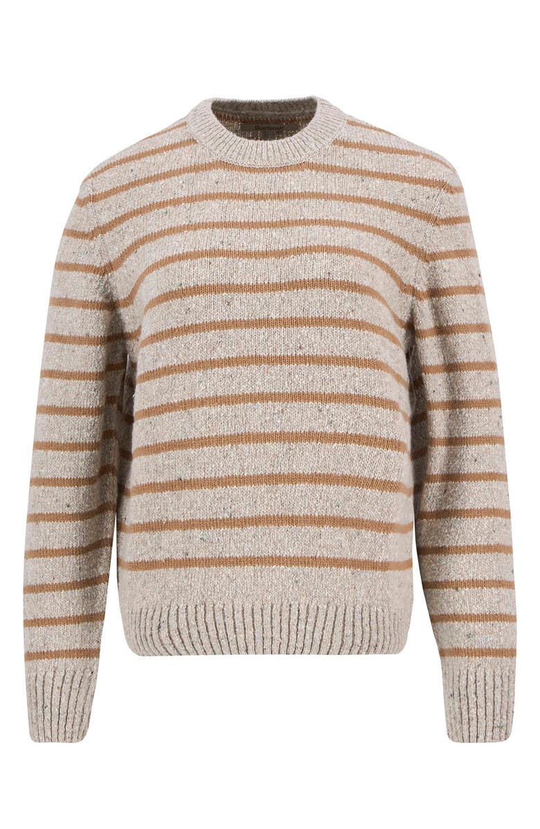 Barbour Claydon Stripe Wool Blend Sweater, Alternate, color, Oatmeal Stripe
