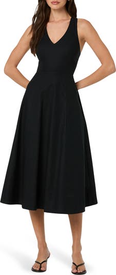 Cross Back Sleeveless Midi Dress