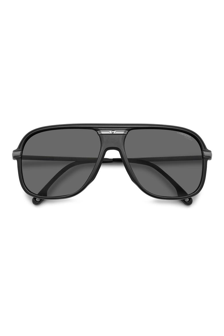 C Sport 17/S 60mm Polarized Rectangular Sunglasses, Alternate, color, MATTE BLACK/ GREY PZ