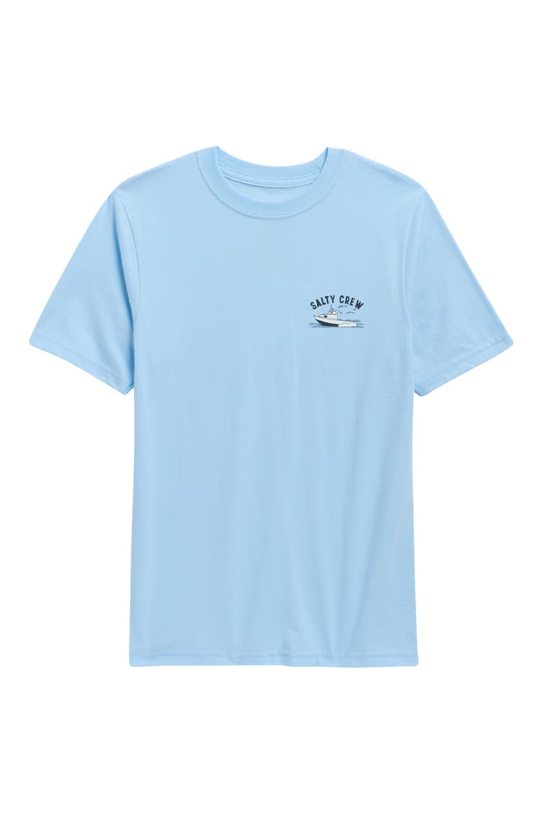 Kids' Boat Repair Cotton Graphic T-Shirt, Main, color, CLEAR SKY