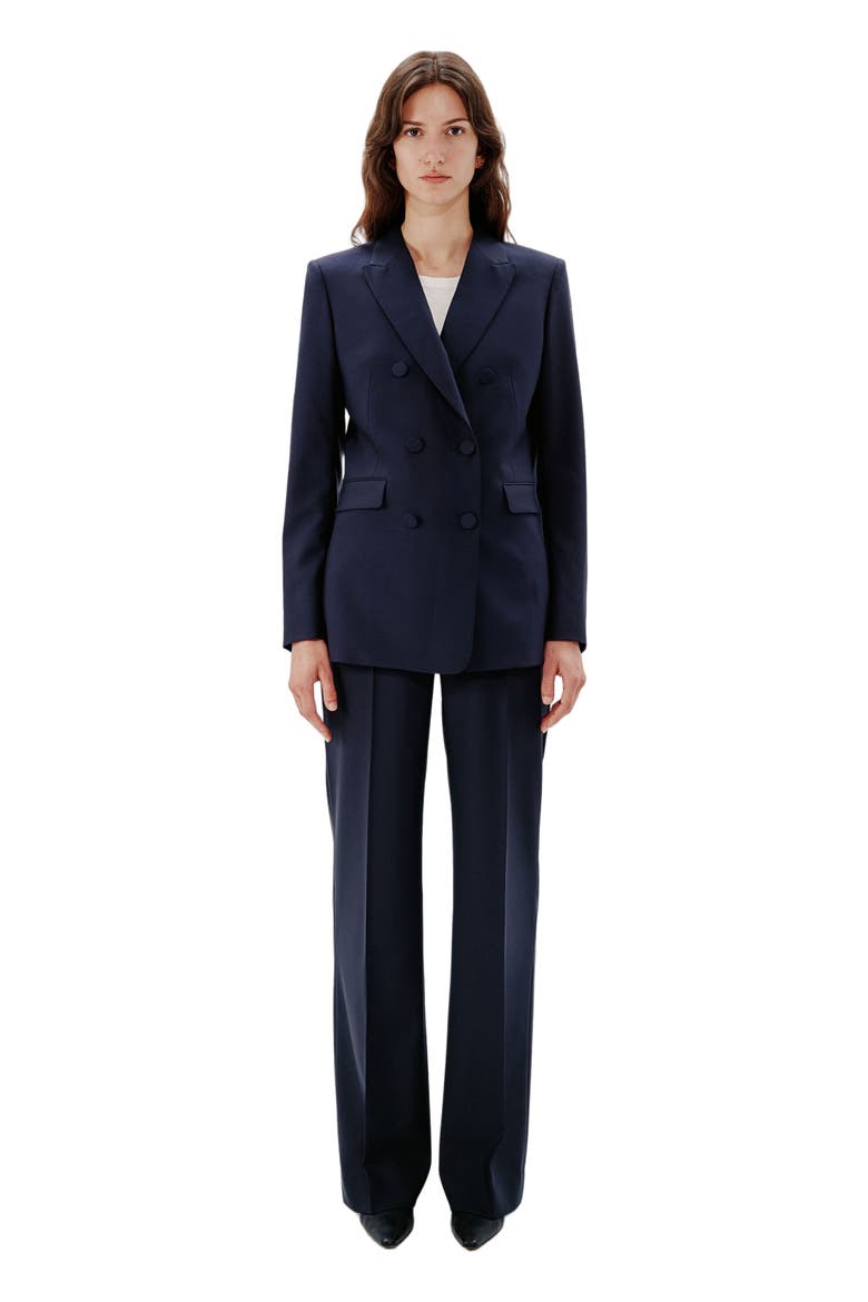 DOUBLE BREASTED JACKET, Main, color, NAVY
