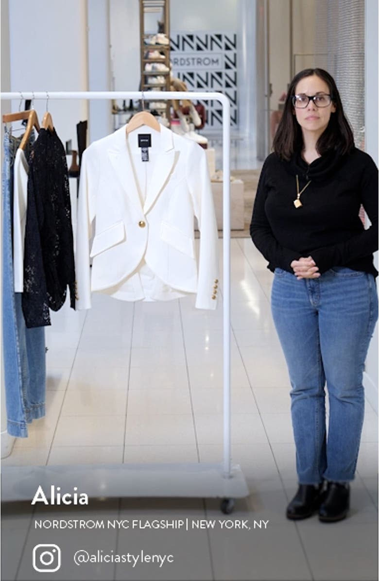 Stretch One-Button Blazer, sales video thumbnail