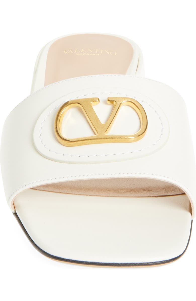 Valentino Garavani VLOGO Signature Slide Sandal, Alternate, color, Ivory