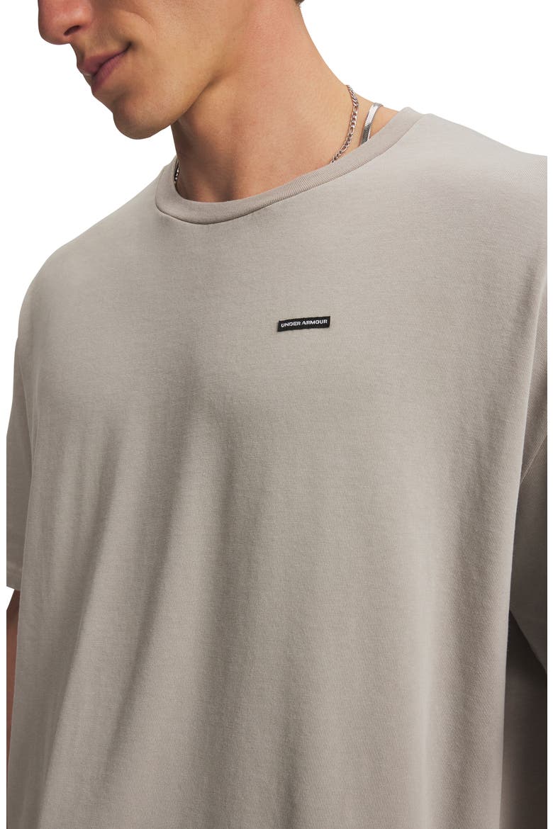 Heavyweight Oversized Washed T-Shirt, Alternate, color, TIMBERWOLF TAUPE/ BLACK