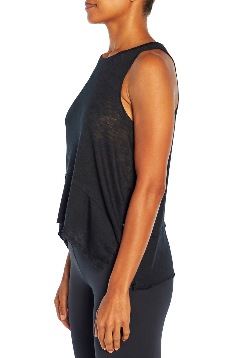 Scoop Neck Activewear Tank, Alternate, color, BLACK