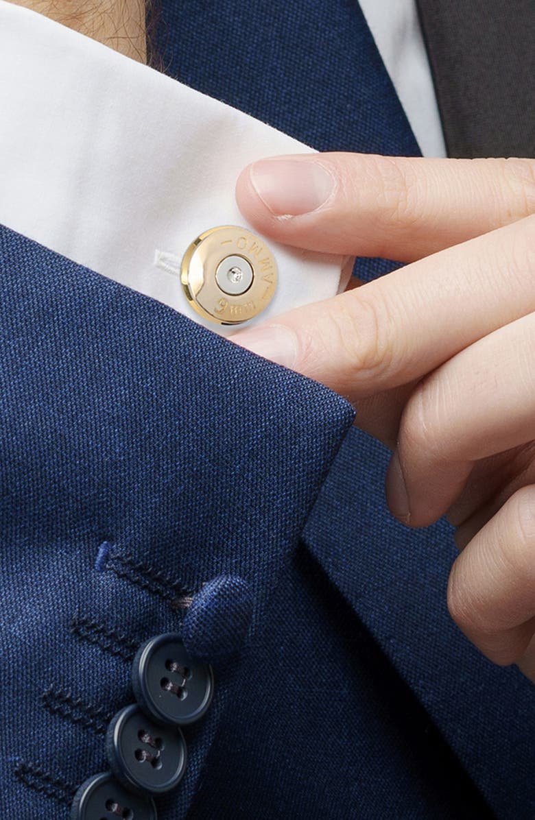 Cufflinks, Inc. Bullet Cuff Links, Alternate, color, Gold