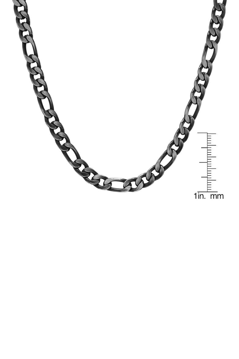 Men's Curb Chain Necklace, Alternate, color, GUNMETAL