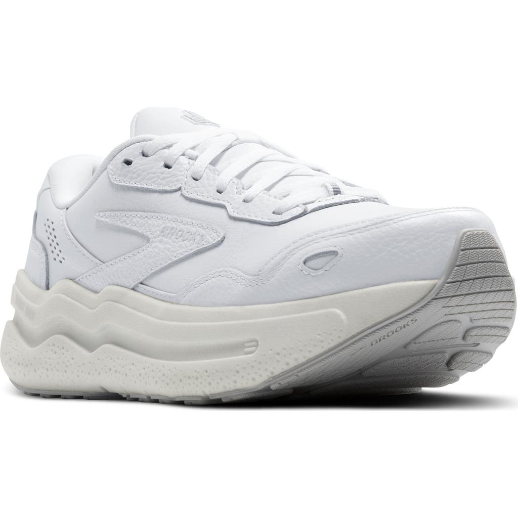 Brooks Ghost Max Sneaker In White/white