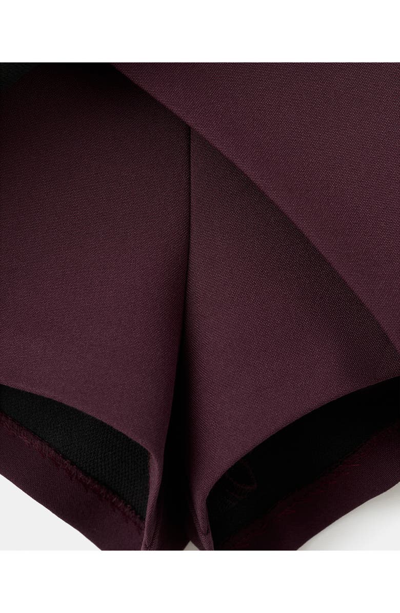 MANGO Faux Wrap Skort, Alternate, color, Maroon