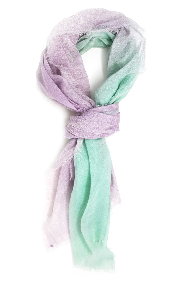 Nicoletta Rosi Hand Painted Fringe Scarf, Alternate, color,