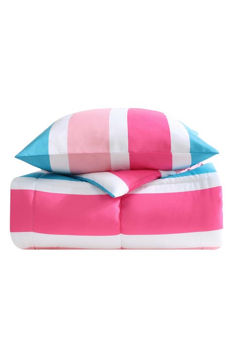 Cru Stripe Microfiber Comforter Set