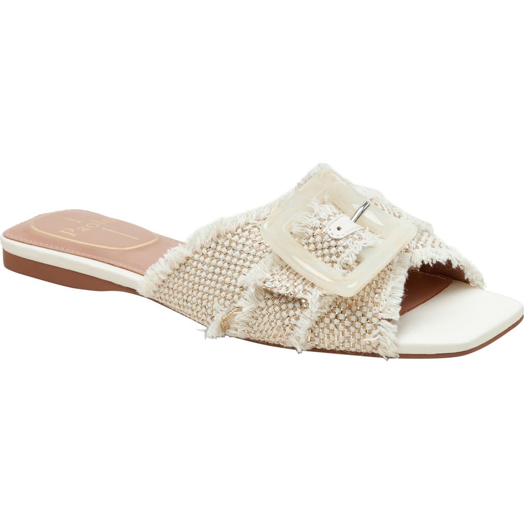 Shop Linea Paolo Lottie Slide Sandal In Natural/gold
