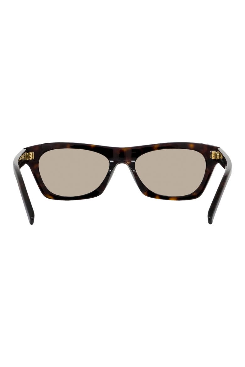 Day 55mm Square Sunglasses, Alternate, color, DARK HAVANA / GREEN