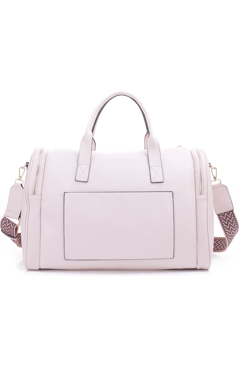 Mali + Lili Amie Recycled Vegan Leather Weekend Duffle Bag, Alternate, color, Blush