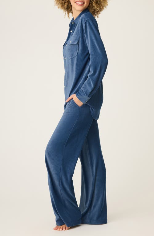 Pj Salvage Craving Corduroy Pajamas In Blue