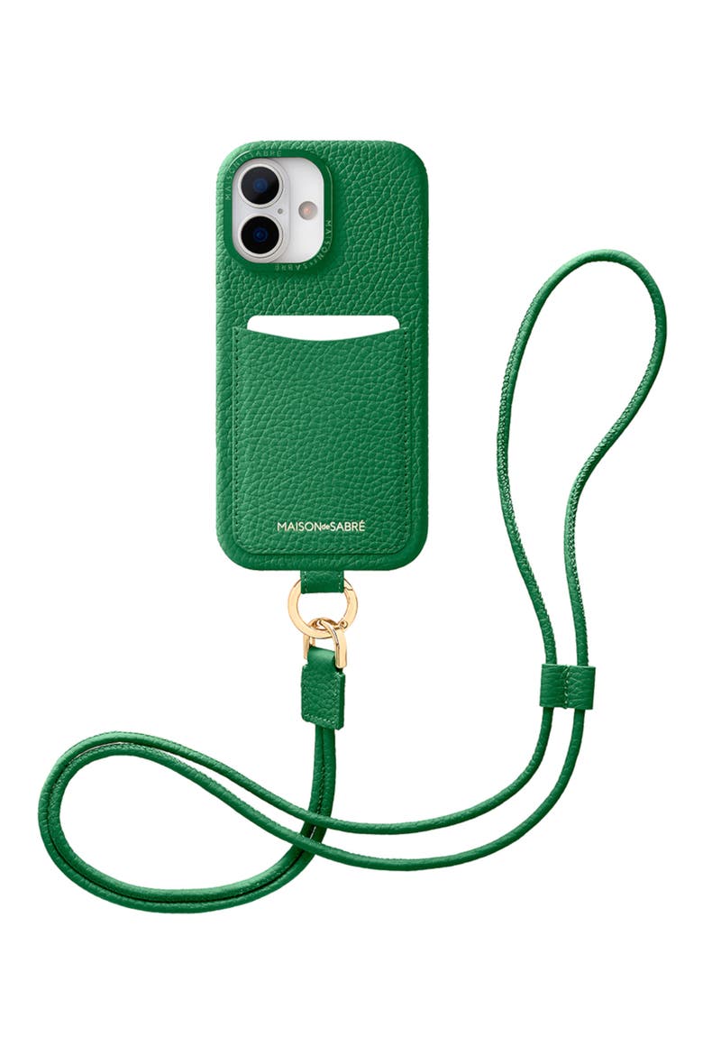 Sling Phone Case iPhone 17, Alternate, color, Emerald Green