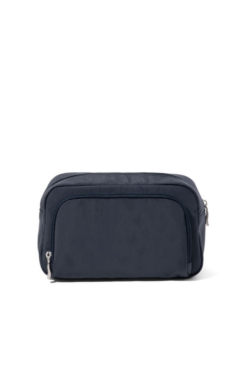 Pocket Cosmetic Bag with Brush Organization, Alternate, color, FRENCH NAVY