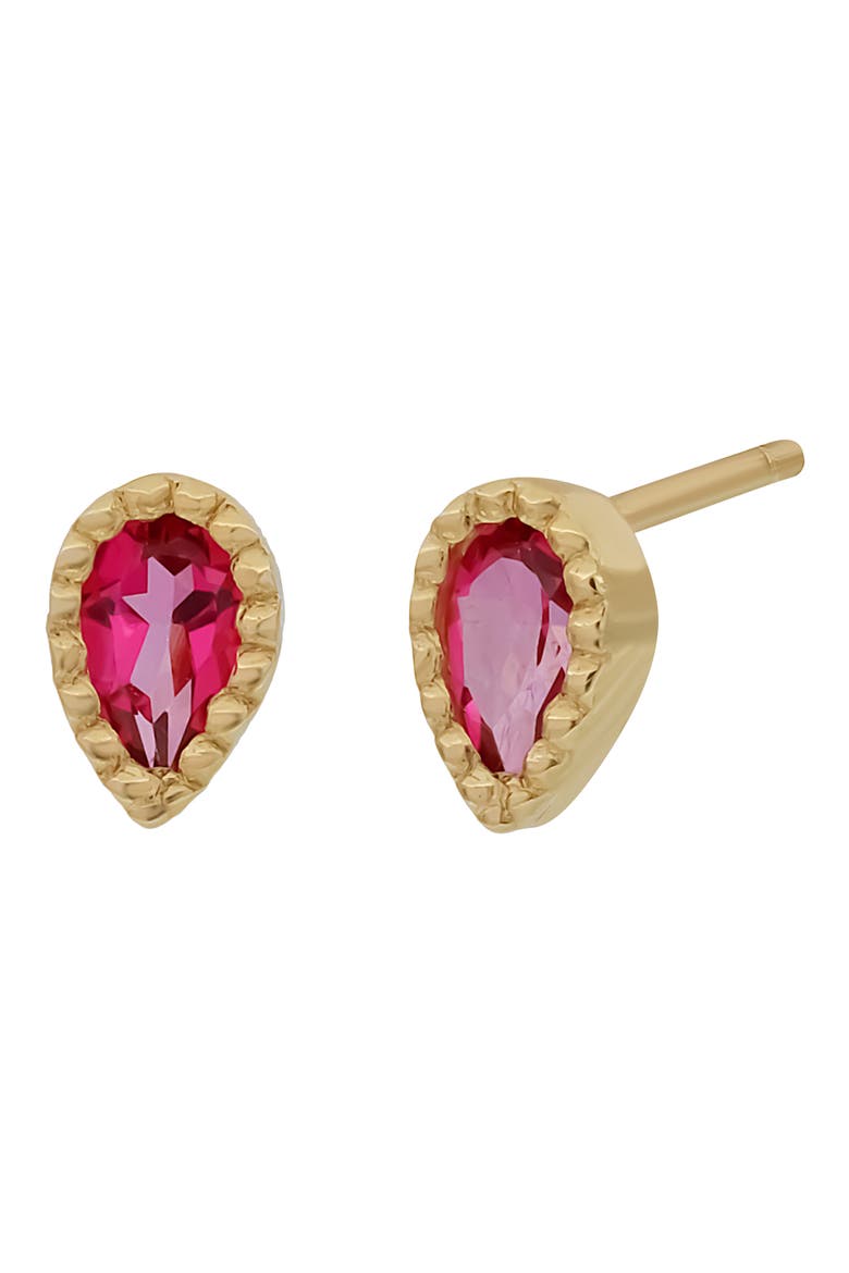 Topaz Stud Earrings (Nordstrom Exclusive), Main, color, 14K YELLOW GOLD - PITO