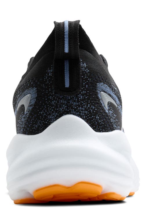 Brooks Glycerin 22 Running Shoe In Black/country Blue/orange Pop