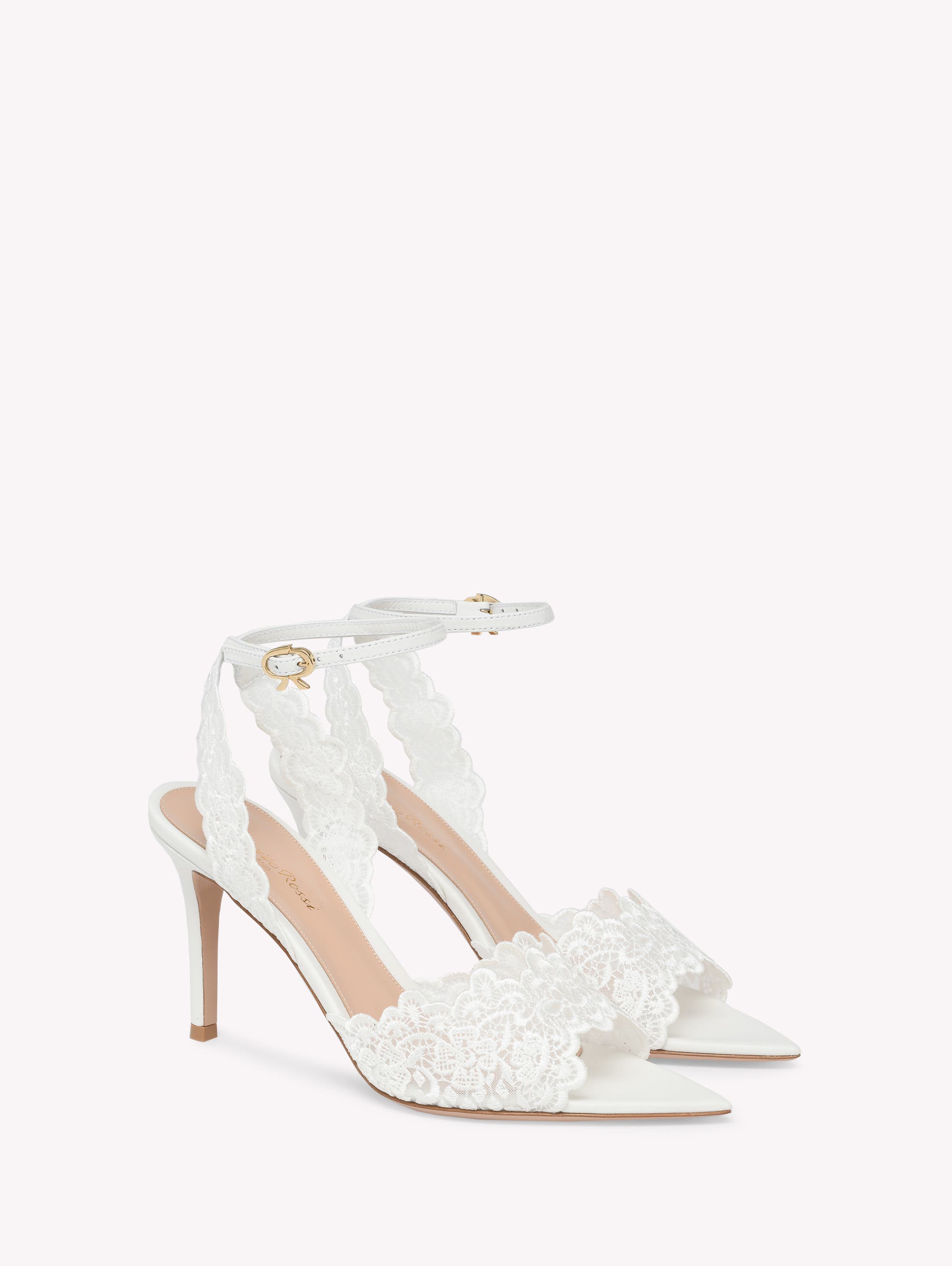 Gianvito Rossi Yvonne Sandal, Alternate, color, White Textile