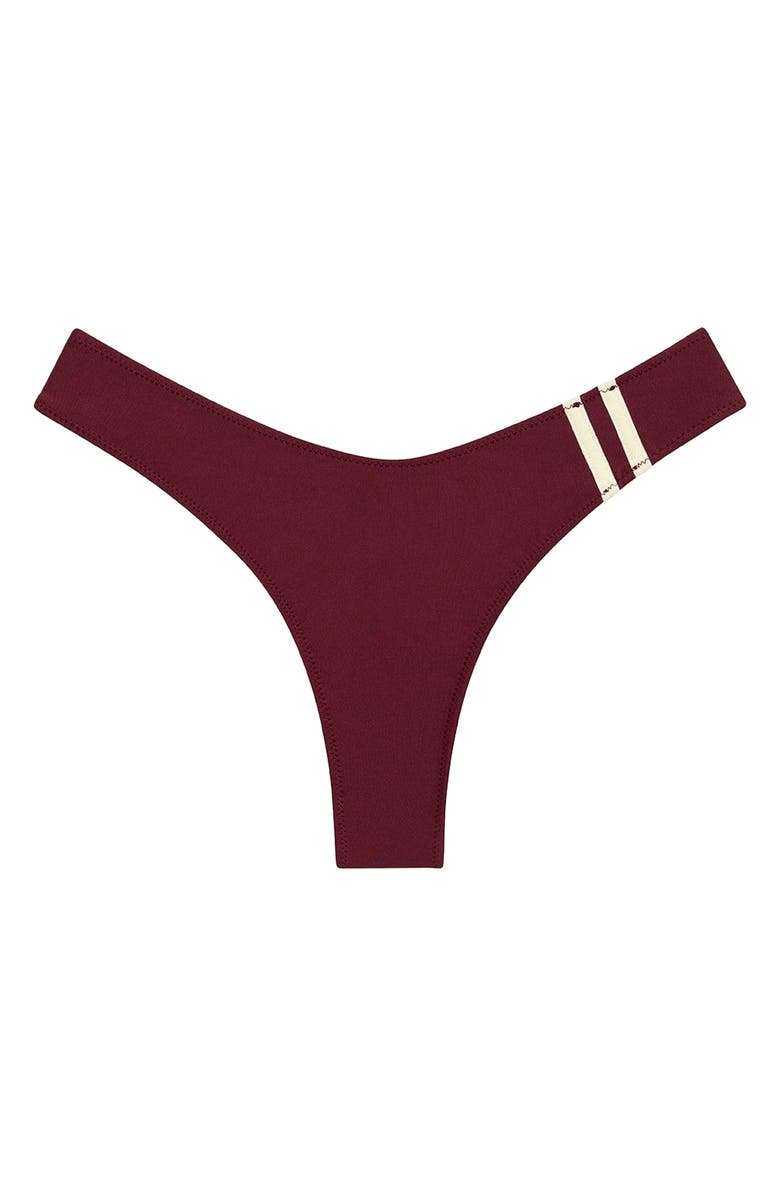 MONTCE Sporty Lulu Bikini Bottoms, Alternate, color, Maroon