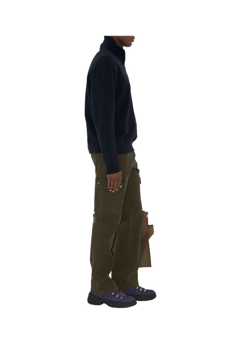 Cashmere Blend Half-zip Sweater, Alternate, color, Navy