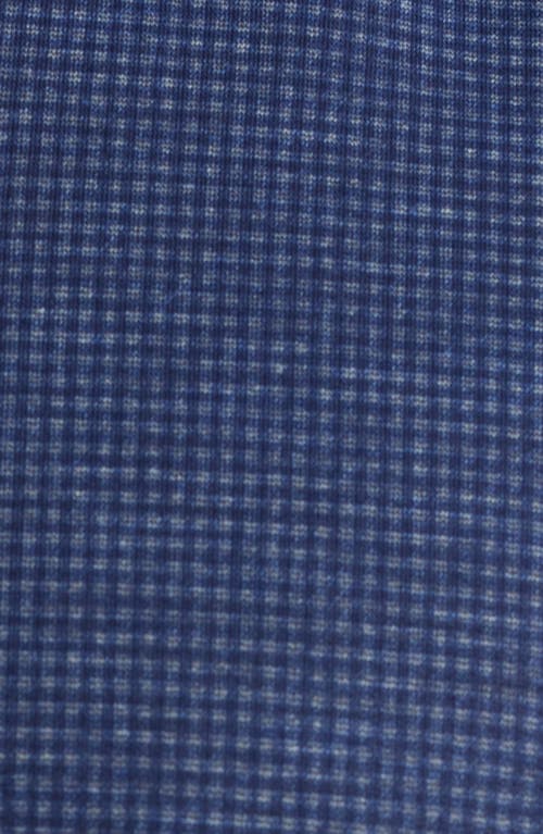 Johnnie-o Lomond Check Zip-up Vest In Blue