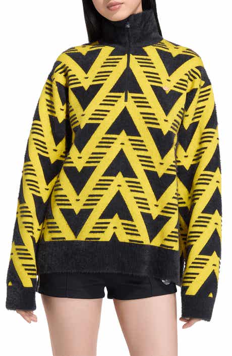 adidas Chevron Knit Half Zip Pullover Sweater