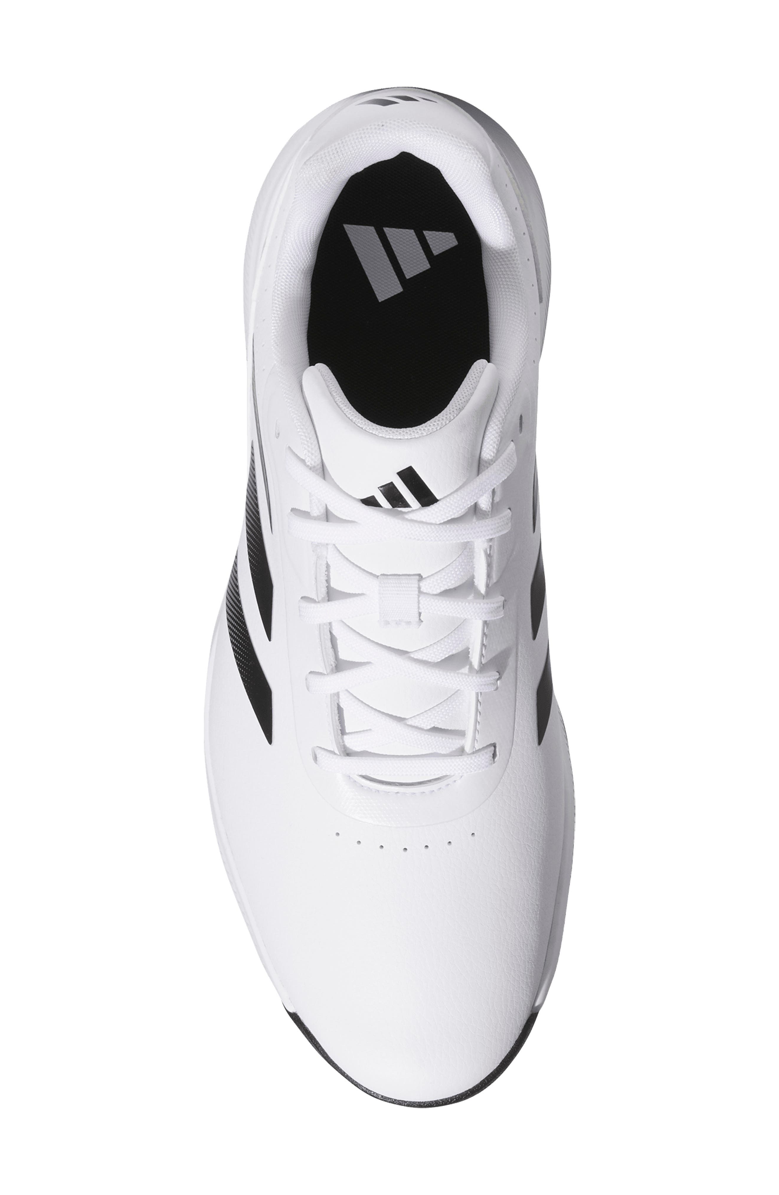 adidas Traxion Response Spikeless Golf Shoe, Alternate, color, White/ Black