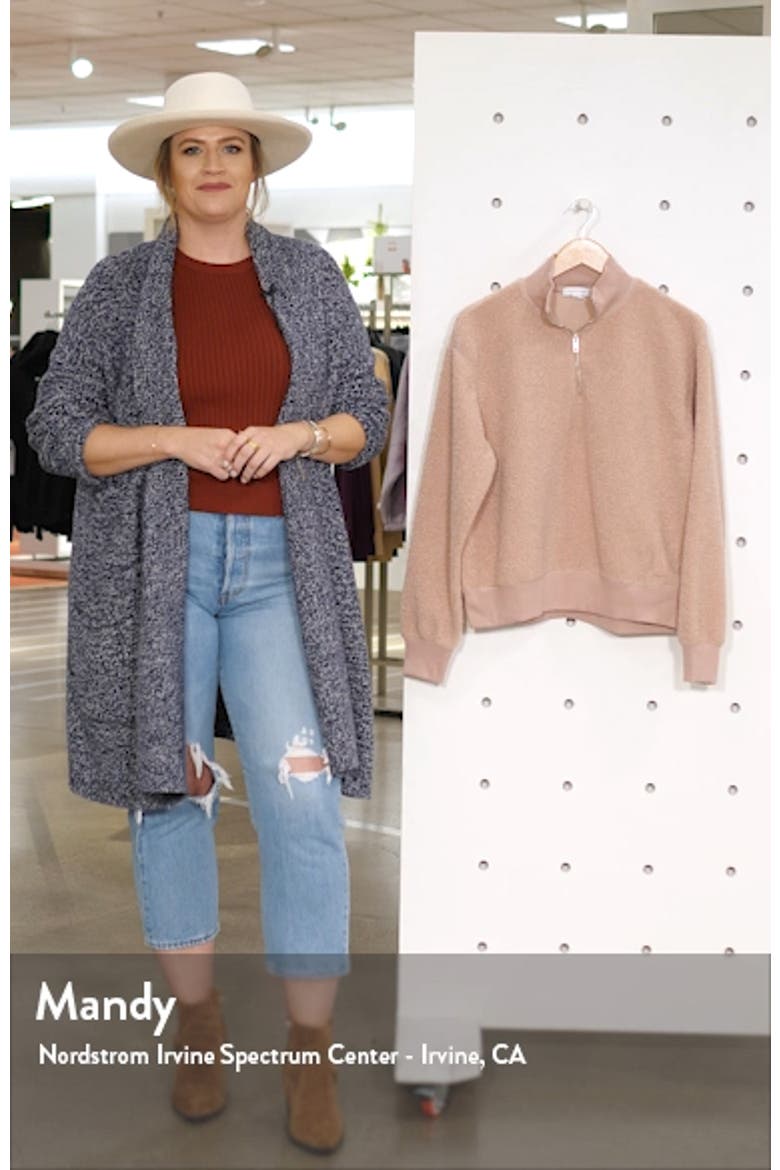 Half Zip Funnel Neck Sweatshirt video