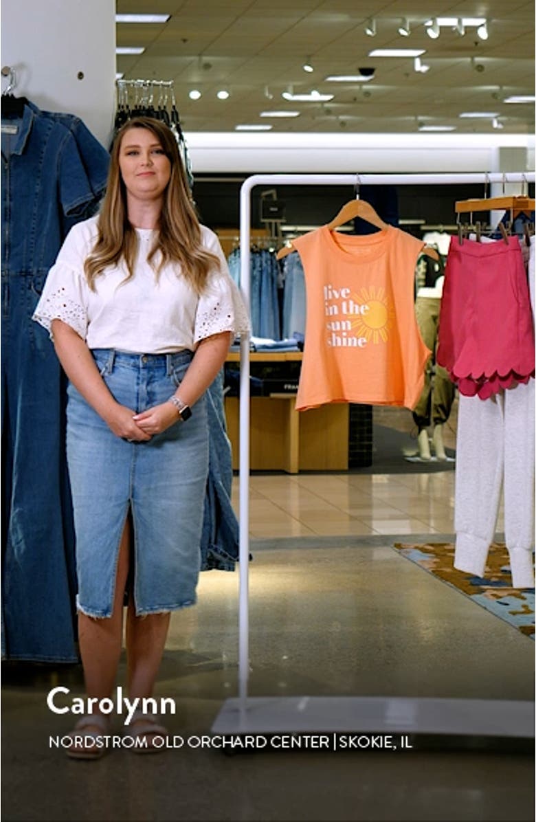 Sun Shine Callie Crop Cotton Muscle Tee, sales video thumbnail