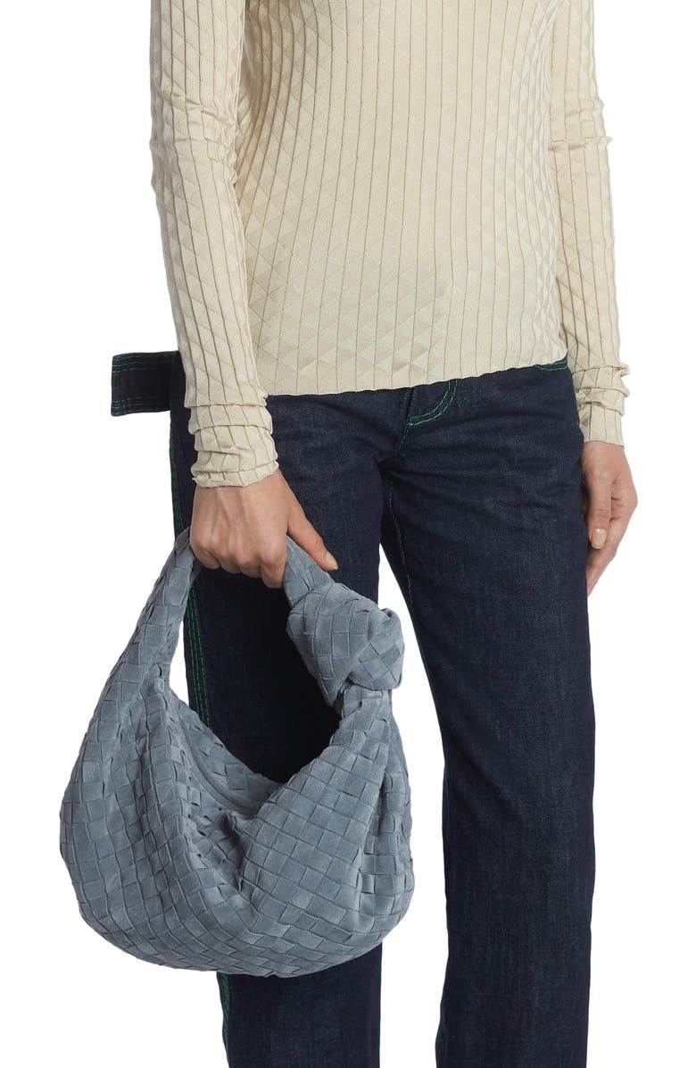 Bottega Veneta Teen Jodie Intrecciato Suede Hobo, Alternate, color,