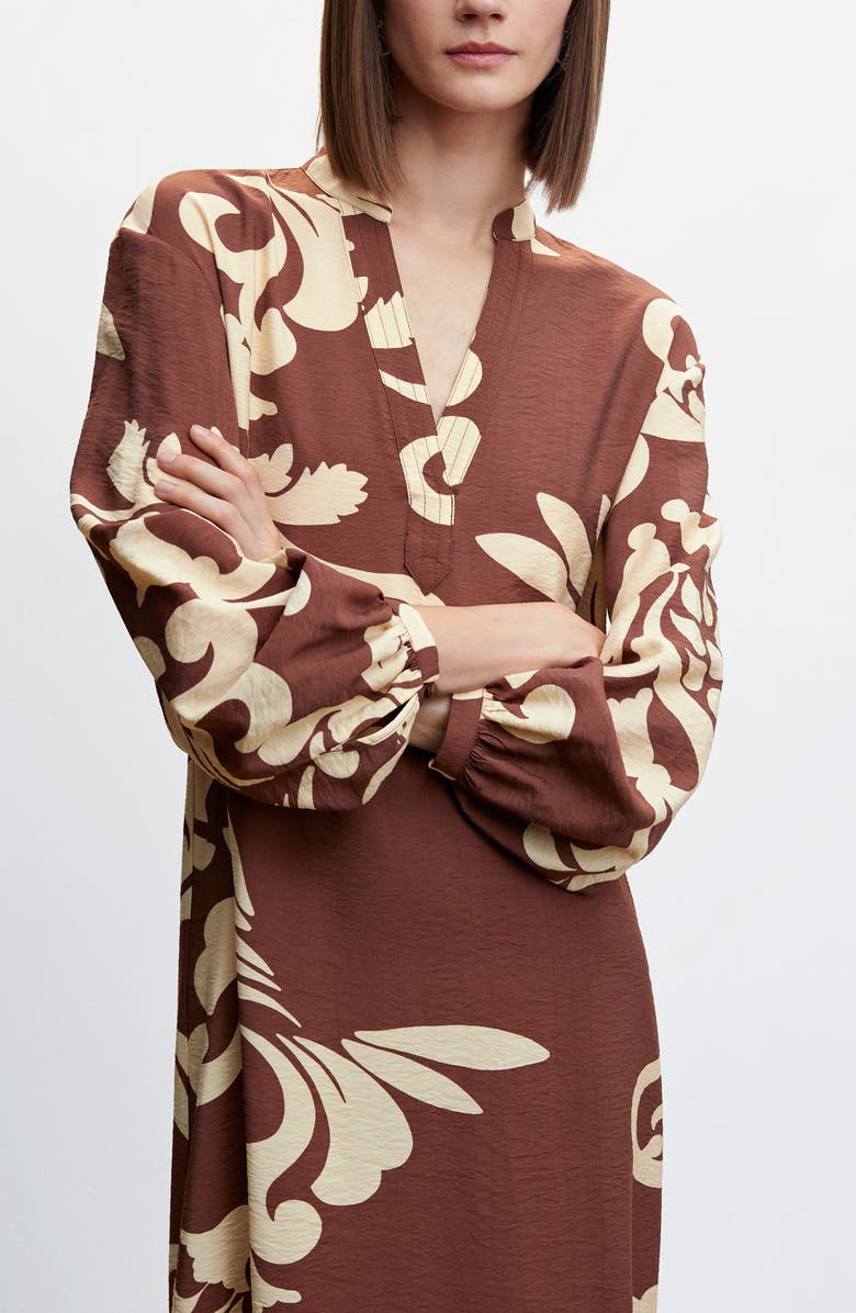 MANGO Long Sleeve Dress, Alternate, color, 