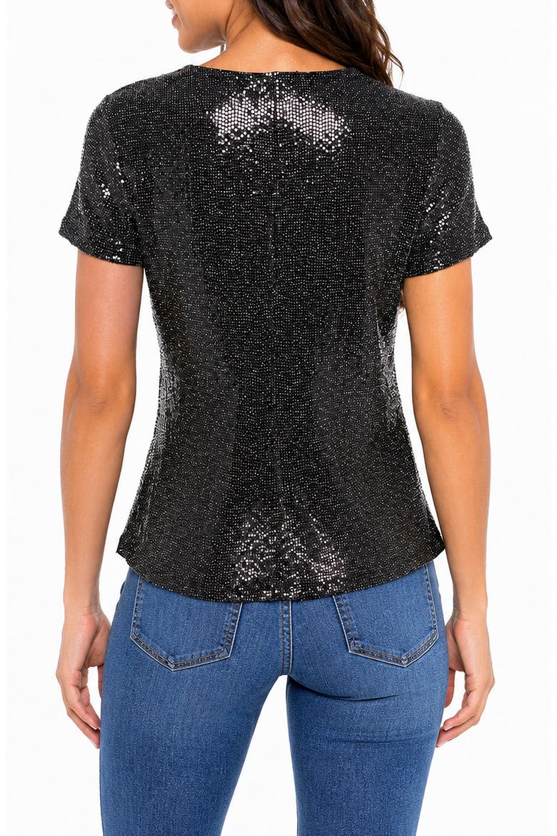 Sequin T-Shirt, Alternate, color, BLACK