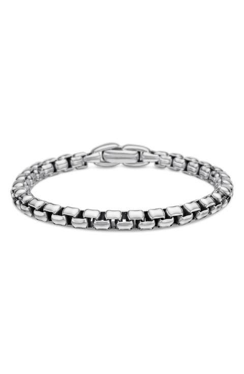 Men's Large Box Chain Link Bracelet, 5mm