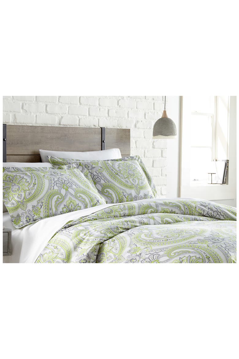 Pure Melody Printed Comforter Set, Alternate, color, GREEN