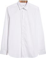 Burberry Sherfield Equestrian Knight Stretch Cotton Poplin Button-Up Shirt