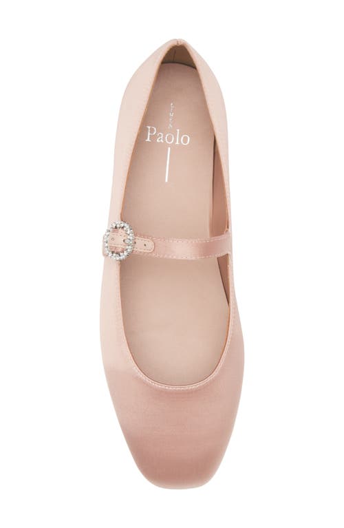 Linea Paolo Mia Mary Jane Flat In Blush Satin