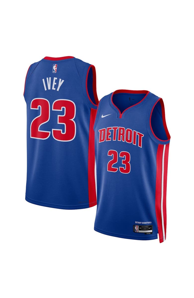 Nike Unisex Nike Jaden Ivey Blue Detroit Pistons 2022 NBA Draft First Round Pick Swingman Jersey - Icon Edition, Main, color, Blue