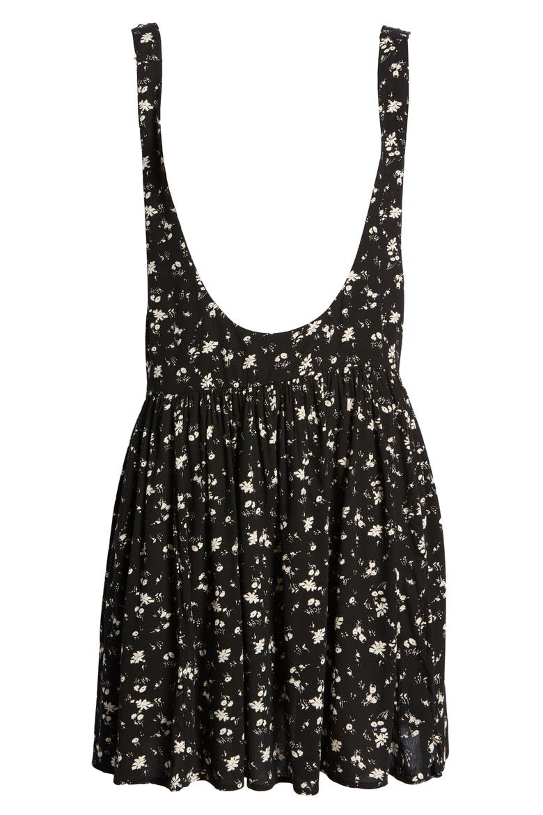 Saturday Scooped Romper, Alternate, color, BLACK COMBO