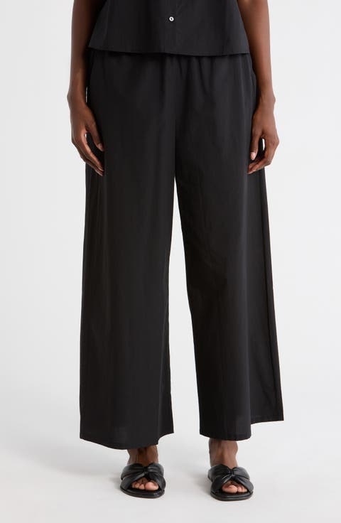 Organic Cotton Wide Ankle Length Pants