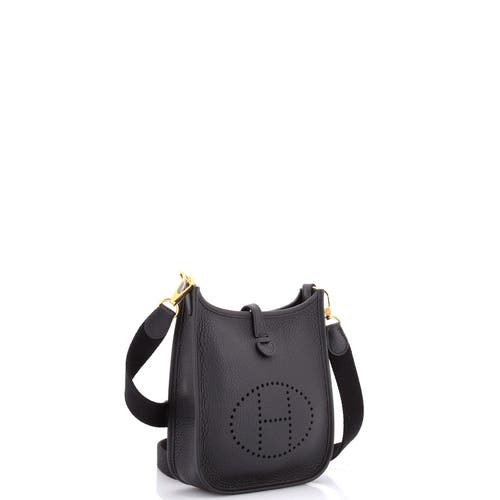 Pre-owned Hermes Hermes Evelyne Bag Gen Iii Clemence Tpm In Black