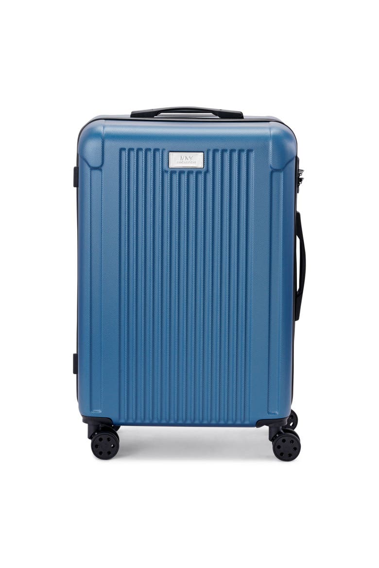 Lotus Upright Suitcase, Main, color, Blue Steel