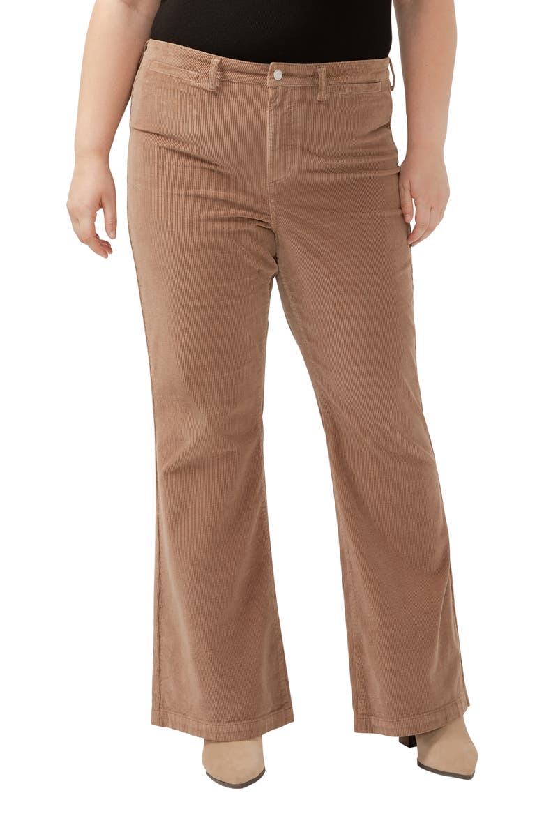 Isbister '70s Corduroy Flare Jeans, Main, color, MINK BEIGE