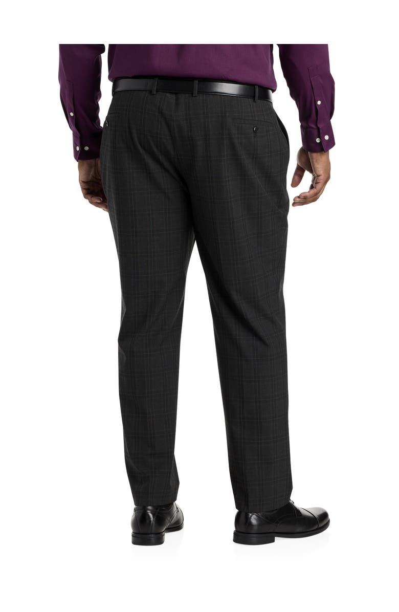 Michael Kors Check Suit Pants, Alternate, color, Charcoal
