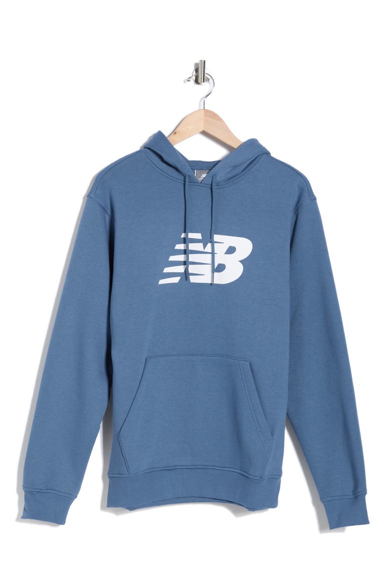 Sport Core Brushed Fleece Hoodie, Alternate, color, BLUE/ WHITE