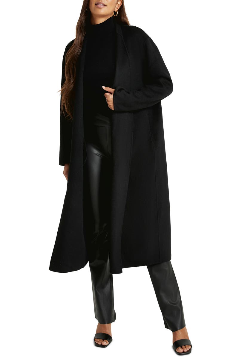 Splendid x Cella Jane Lucinda Tie Waist Wool Coat, Main, color, 